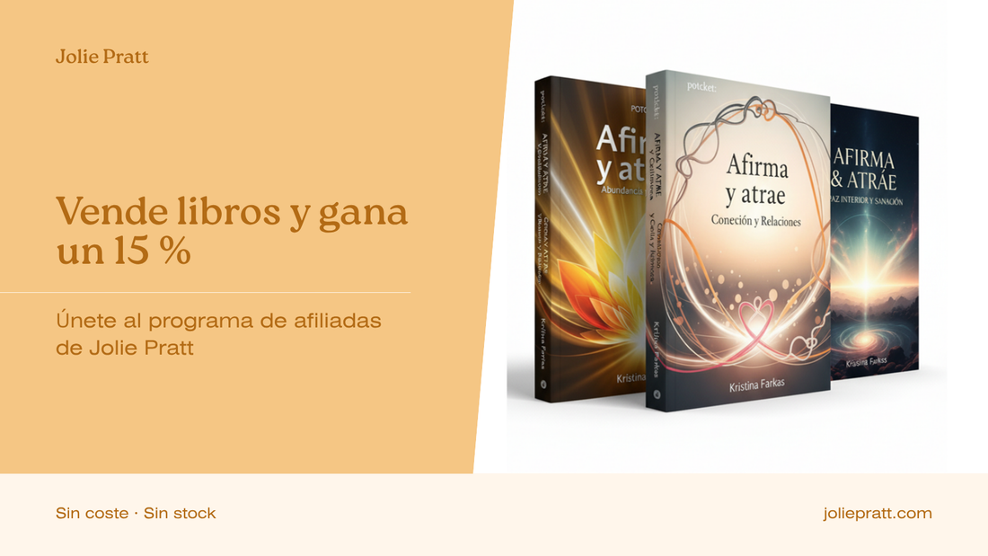 Programa de afiliadas Jolie Pratt: vende libros y gana un 15 % de comisión