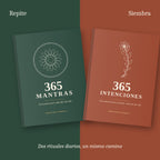Libros 365 Mantras y 365 Intenciones juntos: un mantra para repetir y una intención para sembrar cada día del año