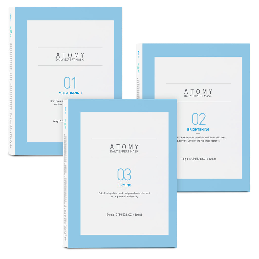Mascarilla Diaria Coreana Reafirmante Atomy 10 Sobres X 24g Efecto Lifting Natural - Cosmética Coreana Atomy
