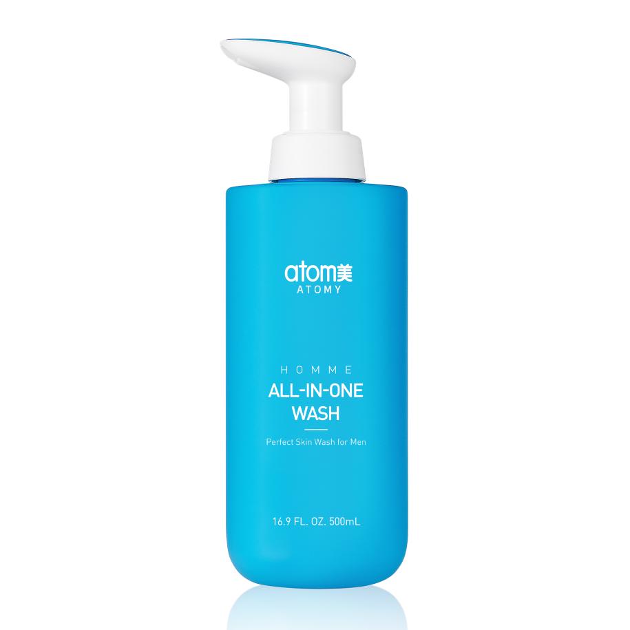 Shampoo Y Gel Hombre 500ml Homme Korean All-in-one Wash - Cosmética Coreana Atomy