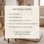 Qué incluye el pack de libros espirituales 365 Mantras y 365 Intenciones: ahorro del 15% y envío gratis a España y la UE