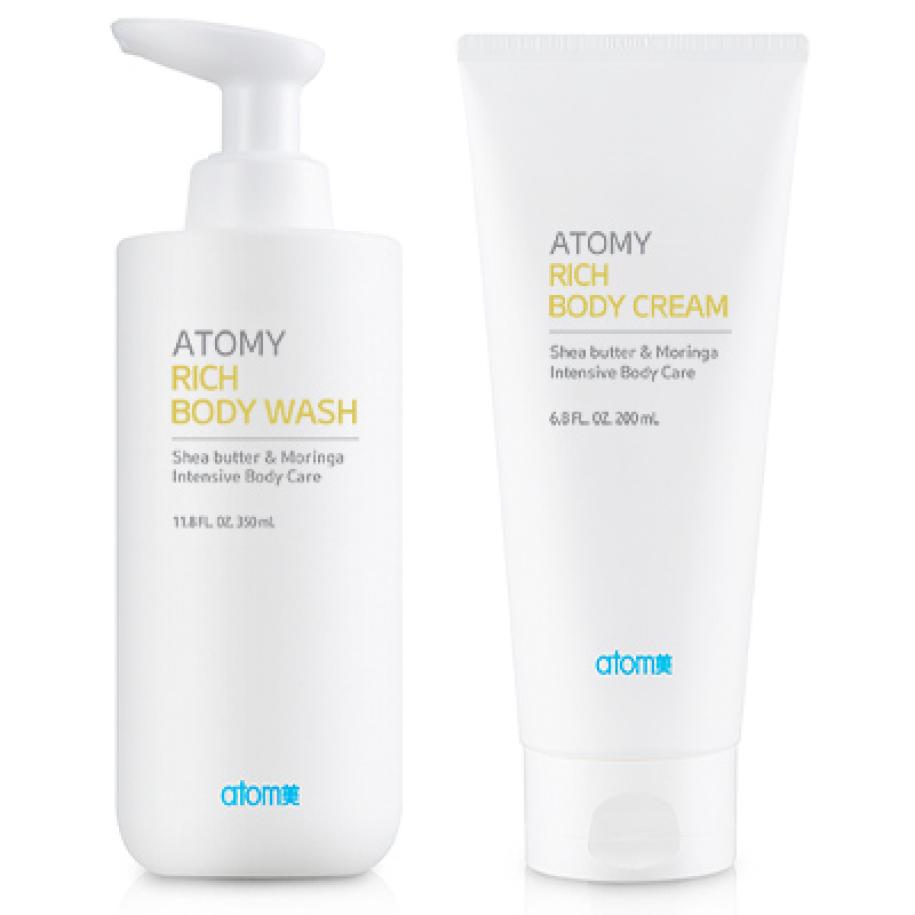 Set Corporal Ultra Korean Gel De Ducha Y Crema Corporal 350ml + 200ml - Cosmética Coreana Atomy