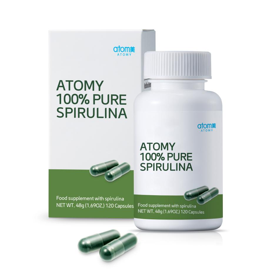 Spirulina 100% Pura Atomy
 Suplemento natural alto en proteínas, vitaminas, minerales y antioxidantes. - Cosmética Coreana Atomy
