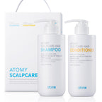 Korean Scalpcare Set Shampoo 500 Ml y Acondicionador 500 Ml Cuidado Capilar Anticaspa Completo - Cosmética Coreana Atomy