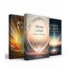 Pack de 3 libros de afirmaciones en español. 480 afirmaciones sobre amor, abundancia y paz interior. Serie Afirma Tu Mente.