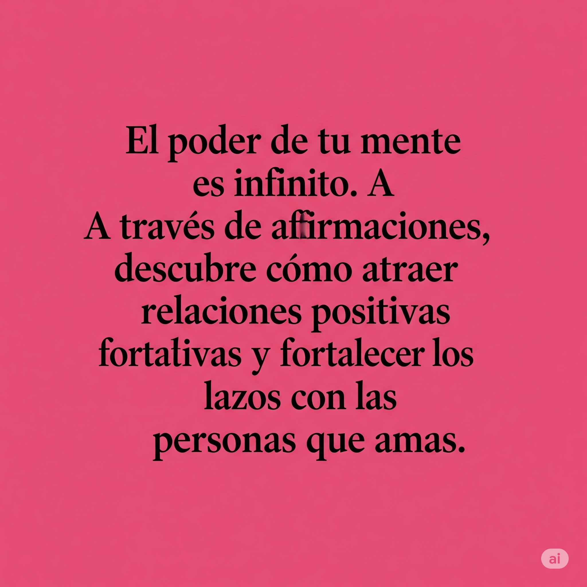 Afirma Tu Mente. Conexión y Relaciones