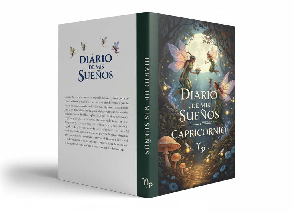 Diario de Sueños Nocturnos diario 30 días para interpretar sueños, sonambulismo y trastornos del sueño capricornio