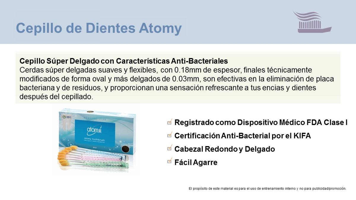 Set 8 Cepillos de Dientes Suaves, Cerdas Ultrasuaves para Encías Sensibles - presentación y envase del producto - Cosmética Coreana Atomy