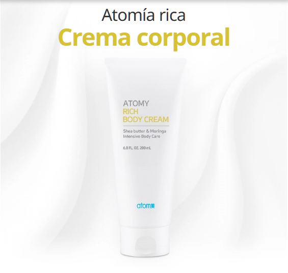 Crema de Set Corporal Ultra Rico Gel de Ducha y Crema Corporal 350ml + 200ml, Piel Sensible - Cosmética Coreana Atomy