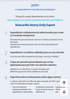 Mascarilla Diaria en Hoja 10 Sobres x 24g, con Colágeno, Péptidos y Ginseng - presentación y envase del producto - Cosmética Coreana Atomy