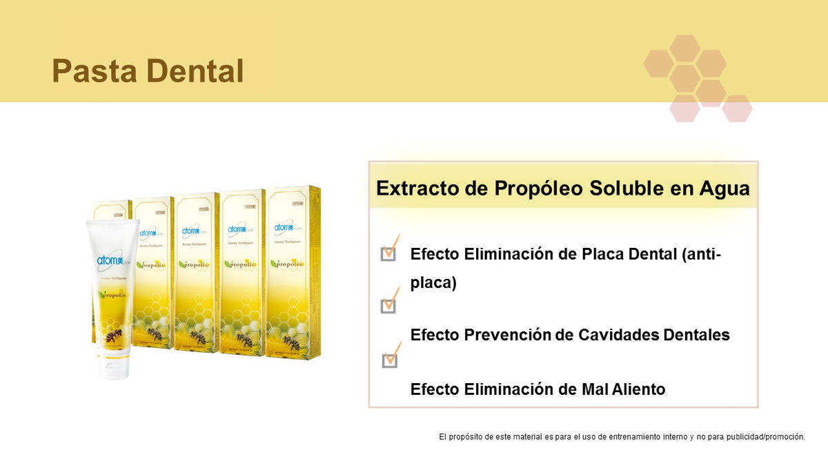 Pasta de Dientes Própolis Familiar 5 x 200g, Protección Natural y Efectiva - presentación y envase del producto - Cosmética Coreana Atomy