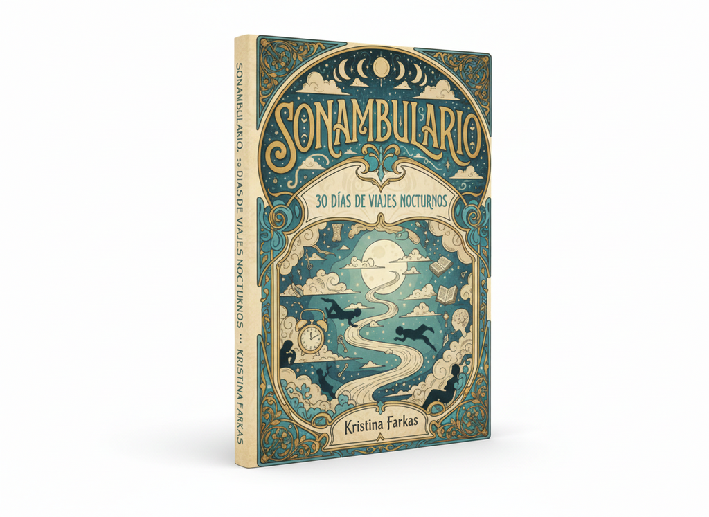 version digital Sonambulario es un diario de sueños  nocturnos de 30 días 