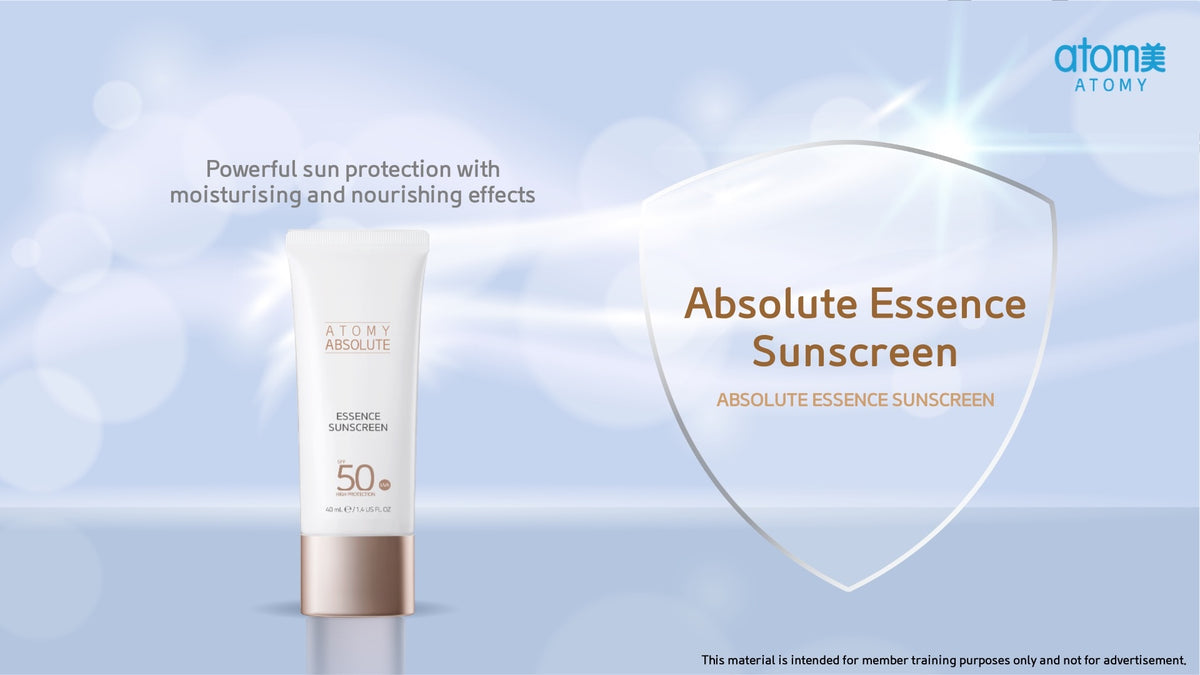 Protector Solar Ligero y Resistente al Agua SPF50+ Essence 60 ML - presentación y envase del producto - Cosmética Coreana Atomy