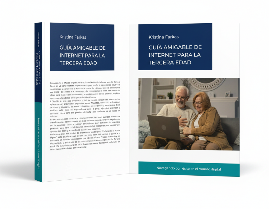Edición física de Guía Amigable de Internet para la
Tercera Edad por Kristina Farkas