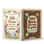 Pack de libros 500 frases para darte las gracias Mamá y 500 razones para darte las gracias Papá, de Kristina Farkas