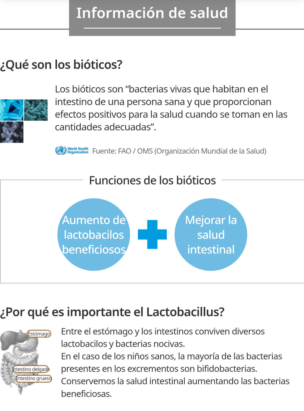 Probiótico Biotics 10+ con 12 Tipos de Lactobacilos, Salud Intestinal - vista adicional del producto (2) - Cosmética Coreana Atomy
