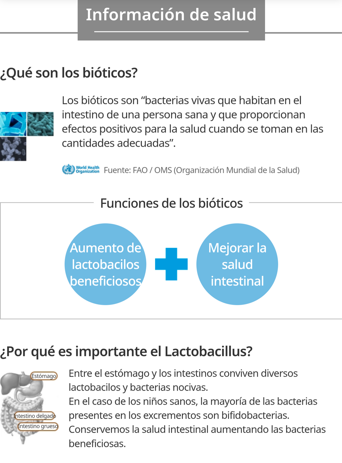Probiótico Biotics 10+ con 12 Tipos de Lactobacilos, Salud Intestinal - vista adicional del producto (2) - Cosmética Coreana Atomy