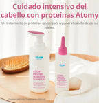 Línea Protein Intensive: Champú y Tratamiento Reparador Capilar, Cabello Tratado o Quebradizo - Cosmética Coreana Atomy