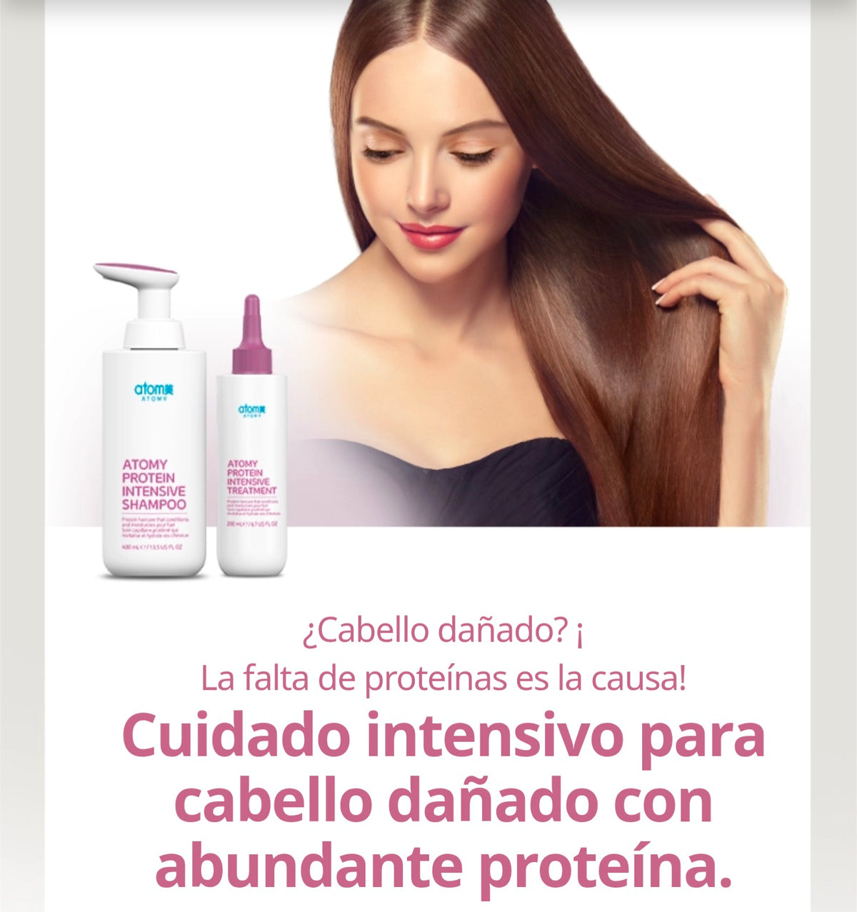 Tratamiento Reparador Capilar Protein Intensive 220 Ml - presentación y envase del producto - Cosmética Coreana Atomy