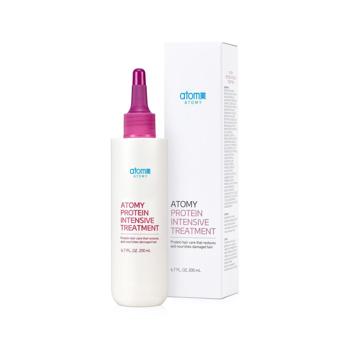 Tratamiento Reparador Capilar Protein Intensive 220 Ml - presentación y envase del producto - Cosmética Coreana Atomy