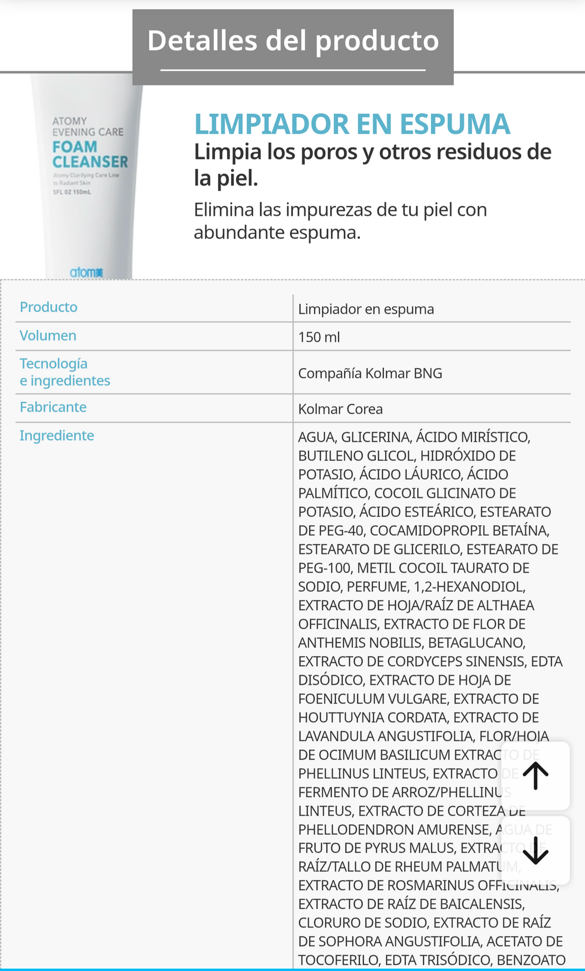Espuma limpiadora de Night Care Set Nocturno 4 x 150 ml, 4 Pasos: 2 Limpieza Profunda y 2 Peel-Off, Todo Tipo de Piel - Cosmética Coreana Atomy