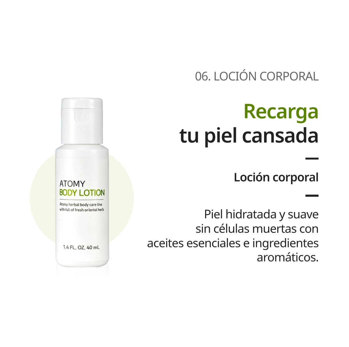 Set de Viaje Limpieza Facial, Capilar y Cuerpo, 6 Productos Esenciales 6 x 40 ml - presentación y envase del producto - Cosmética Coreana Atomy