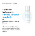 Set de Viaje Limpieza Facial, Capilar y Cuerpo, 6 Productos Esenciales 6 x 40 ml - presentación y envase del producto - Cosmética Coreana Atomy