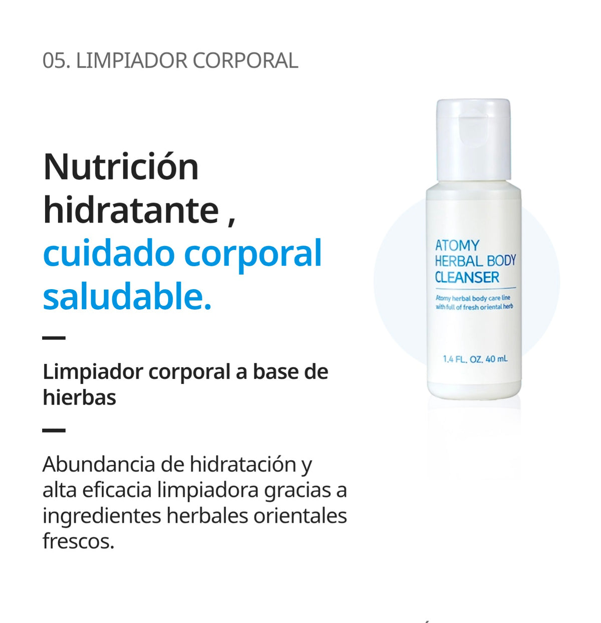 Set de Viaje Limpieza Facial, Capilar y Cuerpo, 6 Productos Esenciales 6 x 40 ml - presentación y envase del producto - Cosmética Coreana Atomy