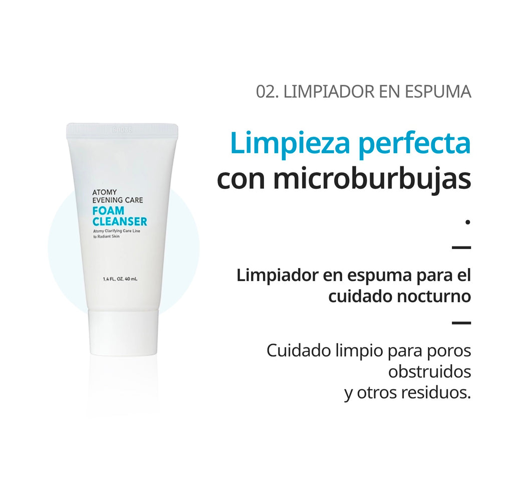 Set de Viaje Limpieza Facial, Capilar y Cuerpo, 6 Productos Esenciales 6 x 40 ml - presentación y envase del producto - Cosmética Coreana Atomy