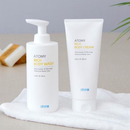 Set Corporal Ultra Rico Gel de Ducha y Crema Corporal 350ml + 200ml, Piel Sensible (Cuidado Corporal)